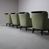 Set of four Art Deco armchairs, 1930-1950