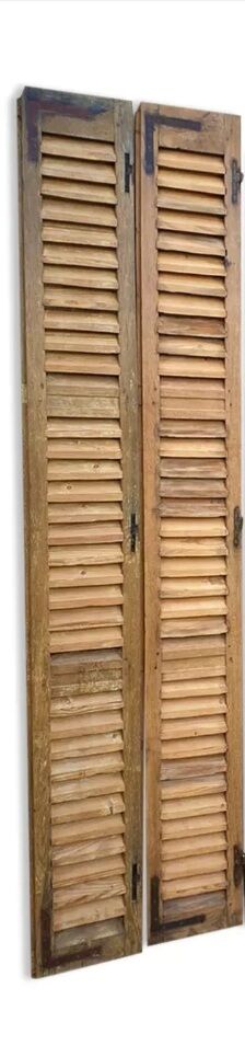 Pair of old shutters