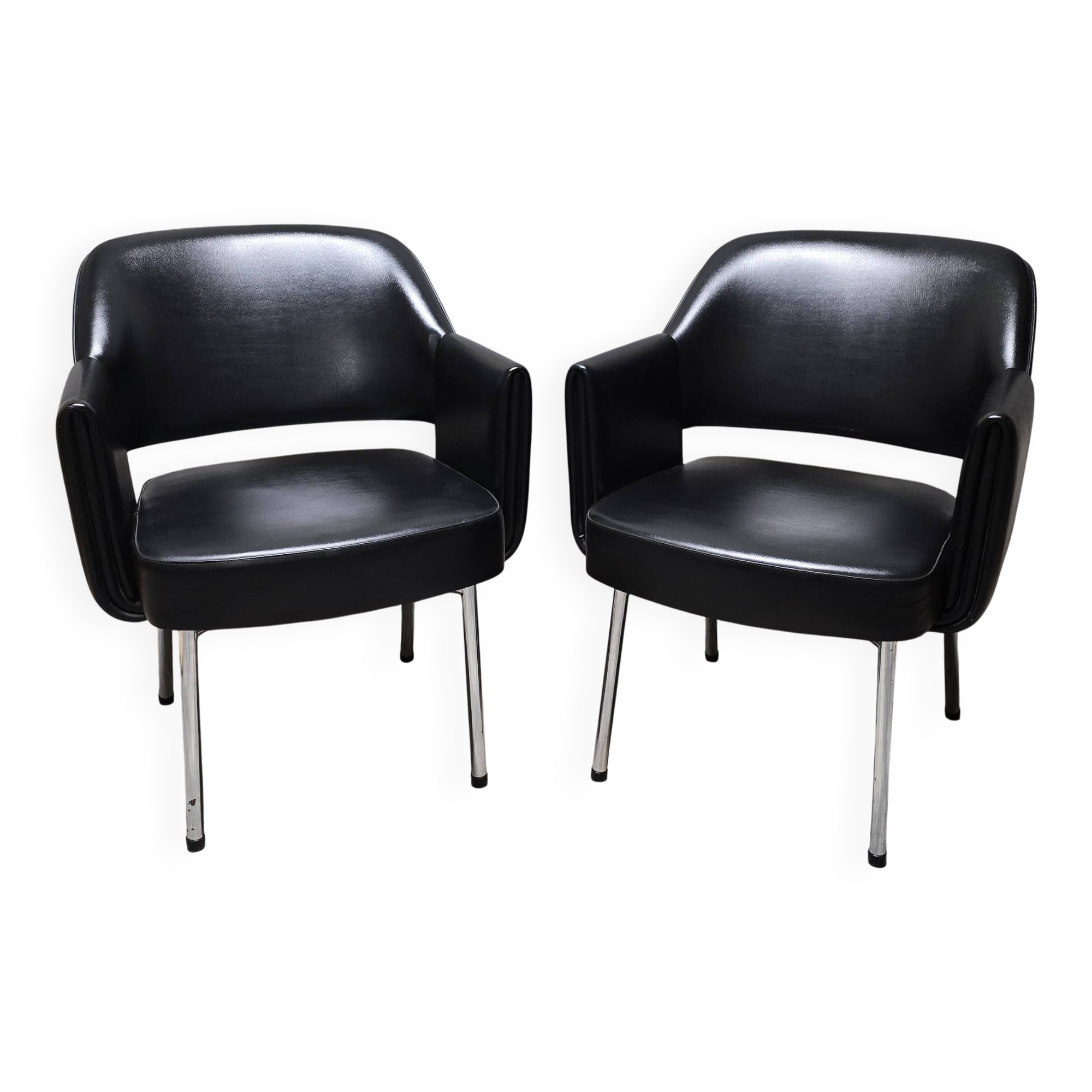 Pair of Deauville model armchairs for Airborne 1960