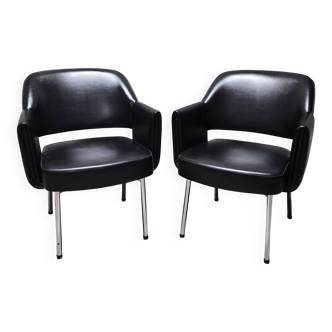Pair of Deauville model armchairs for Airborne 1960