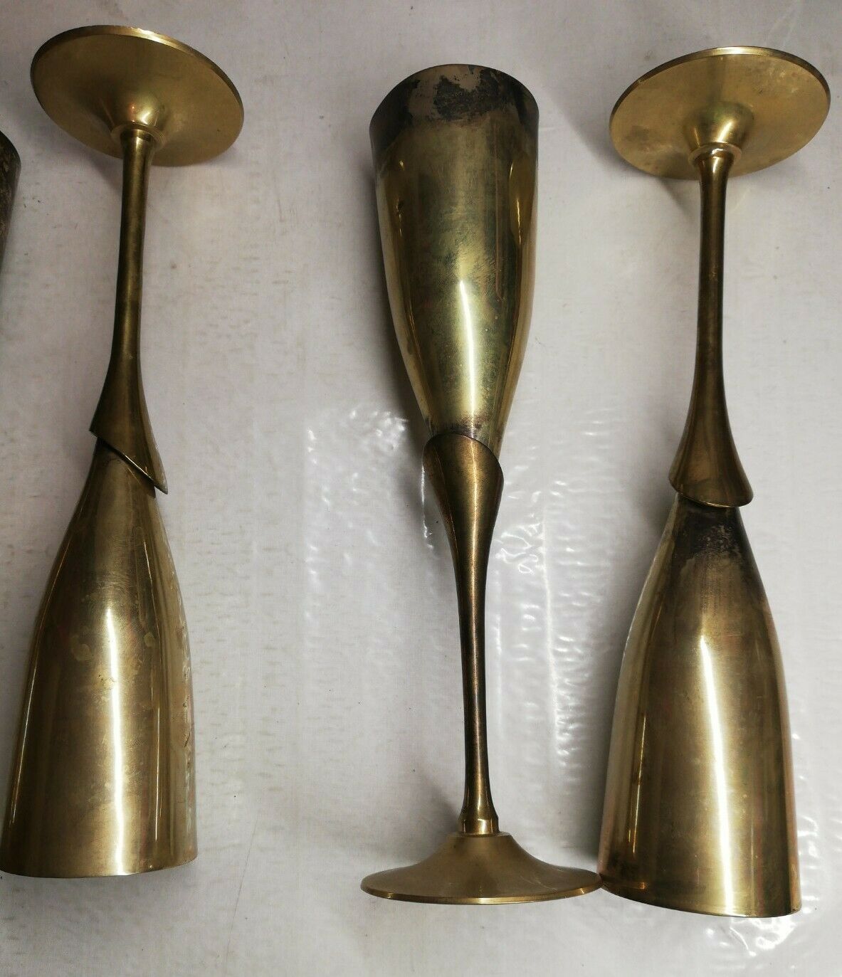Vintage champagne flutes