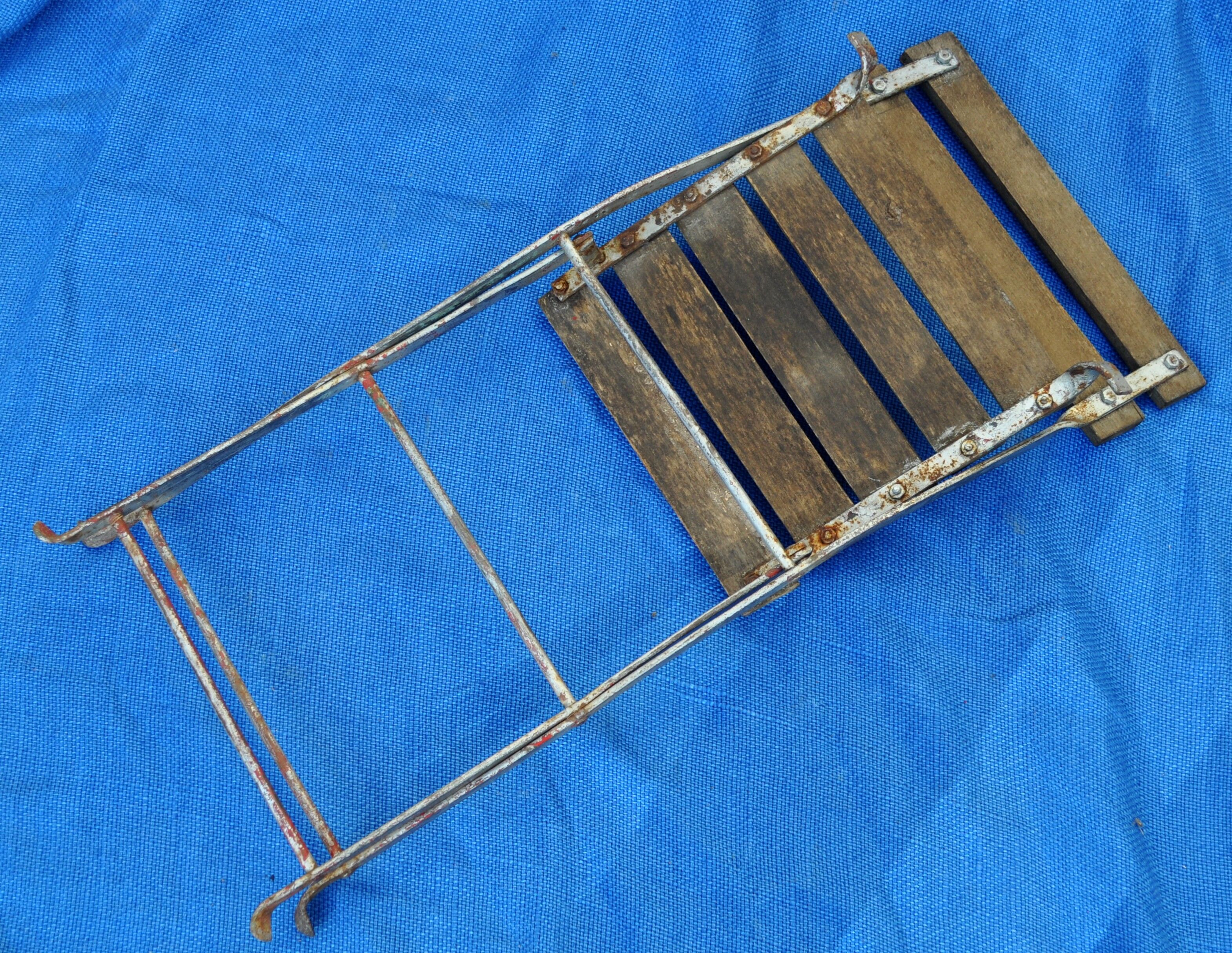 Iron wooden child folding chair