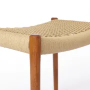 Vintage Ottoman by Niels Otto Moller | Model 80A | 1950s | Teak Wood Frame