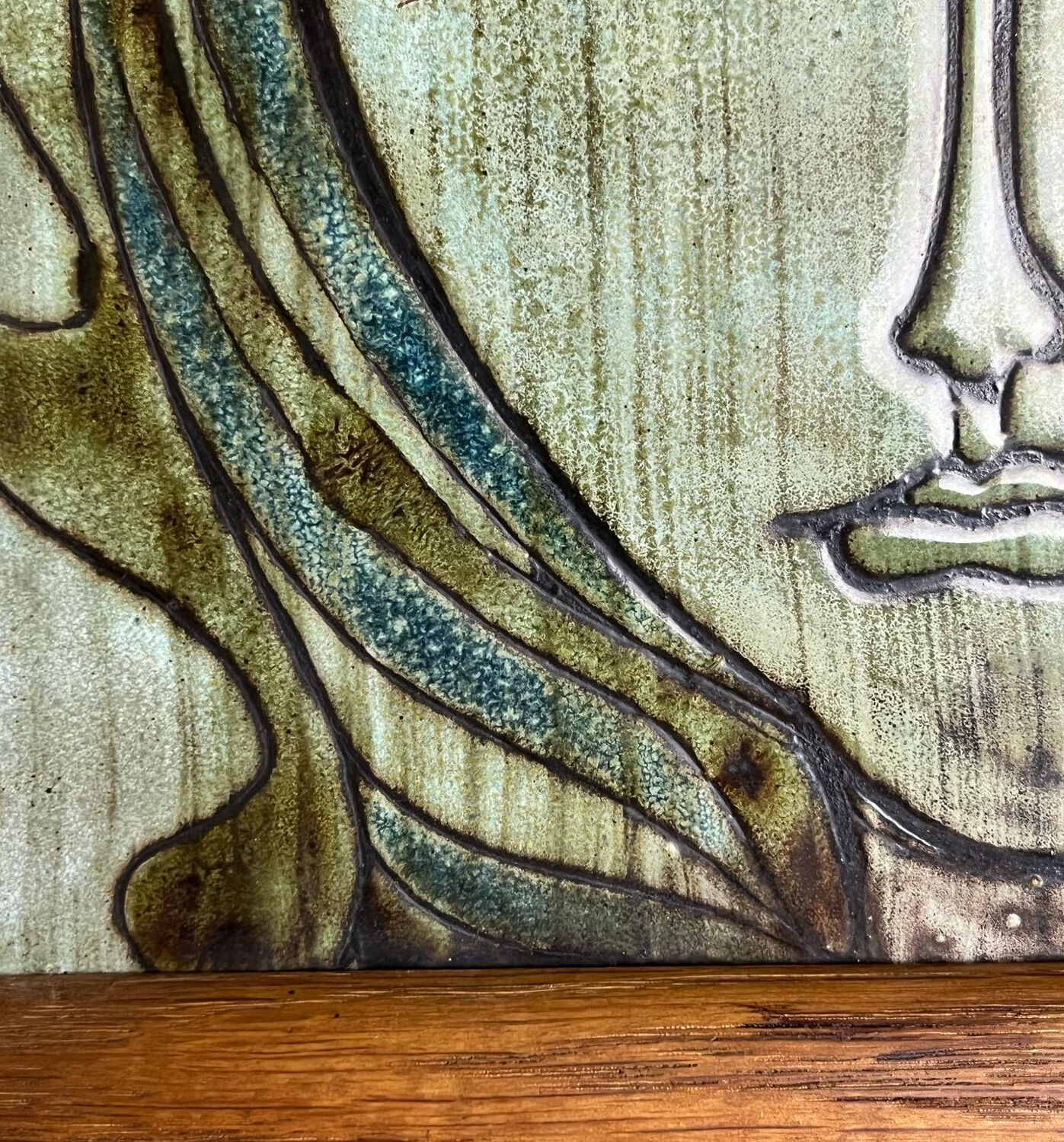 Framed ceramic plate Paul Quéré