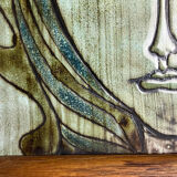 Framed ceramic plate Paul Quéré