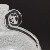 Seguso Vetri d’Arte Pulegoso vase with bubbles and handles, Murano, Italy 1950s