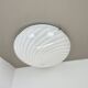 Large 38cm "swirl" murano glass ceiling wall light by vetri murano, italy, 1970s