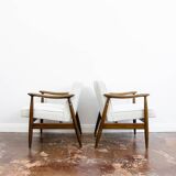 Mid-century armchairs GFM-87 by J. Kędziorek, GFM, Poland, 1960s, set of 2