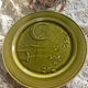 Flat plate in majolica HB Choisy le Roi