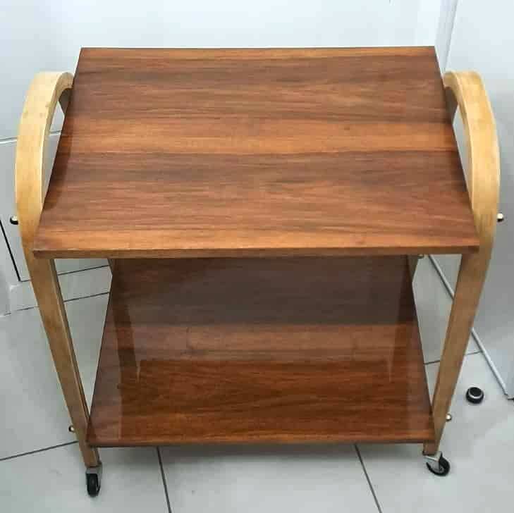 Vintage rolling serving cart