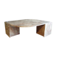Table basse oeil 1970 en marbre