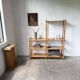 Large rattan shelf 1960