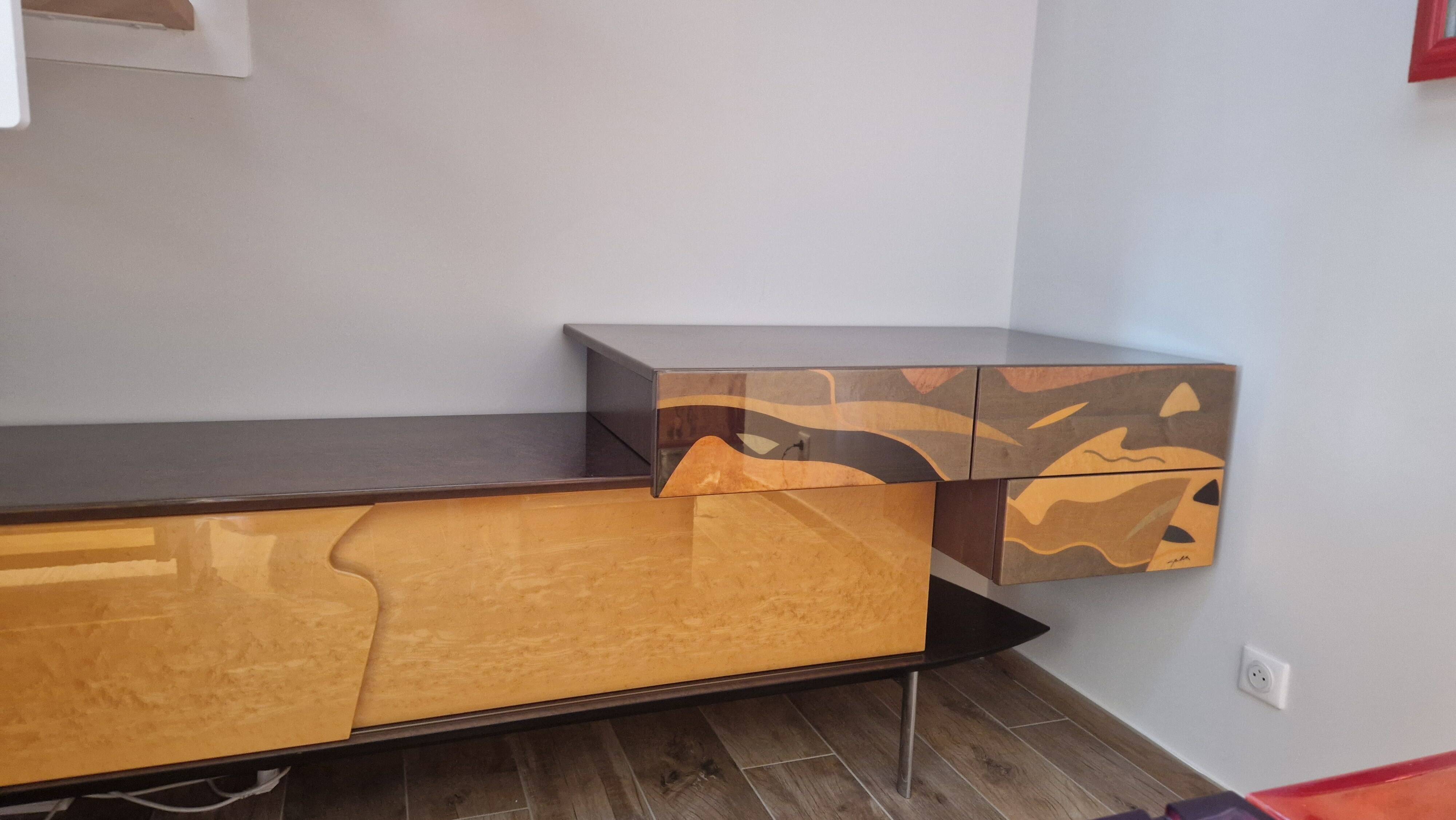 Unique piece of furniture designed by Carlo Malnati