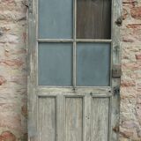 Porte ancienne vitrées en chêne