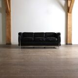 Cassina LC2 Three Seater Sofa By Charlotte Perriand, Le Corbusier, 1960s