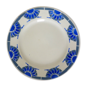 Dish on piedouche vintage compotier Céranord St Amand model Roxy porcelain