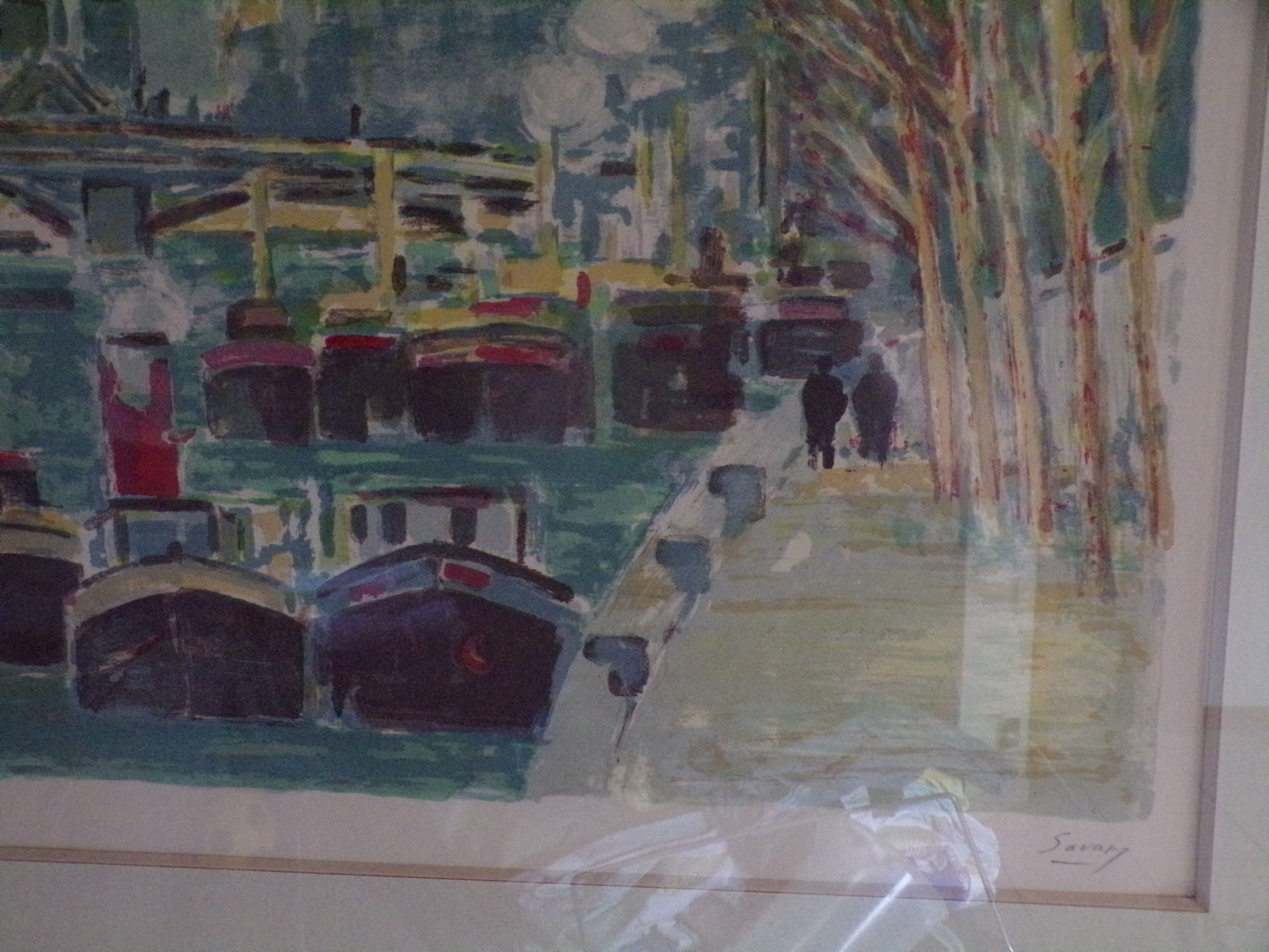 Quai de seine by robert savary (1920-2000)