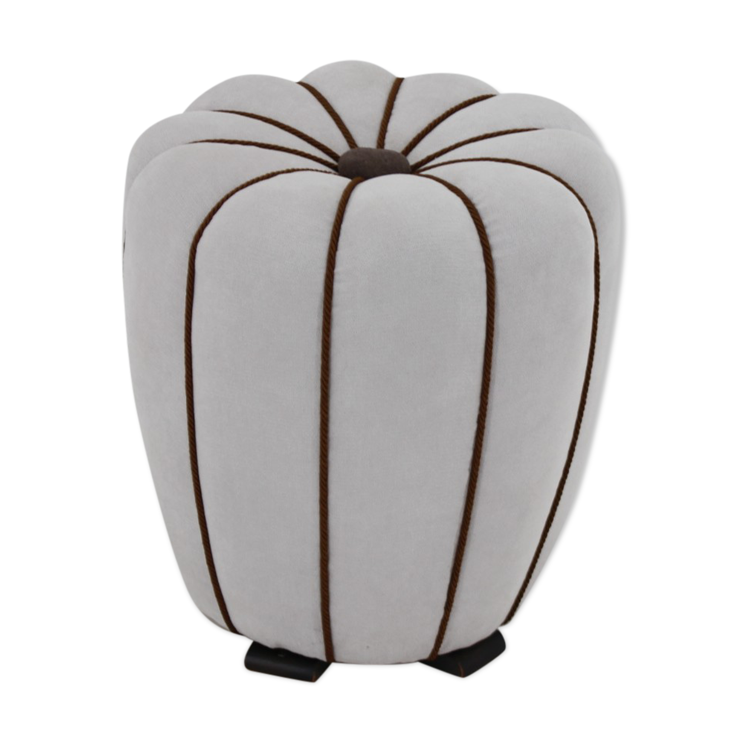 1940s Jindrich Halabala Art Deco Tabouret, Czechoslovakia