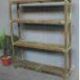 Etagère bois tablettes ajourées