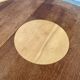 Solid wood coffee table with 2 Yin and Yang elements vintage 60s