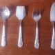 Silver-plated metal cutlery set