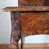 Secretary with carved shelves, early 20th century.