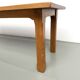 XL brutalist dining table in solid oak