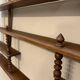 Turned wood bar wall shelf