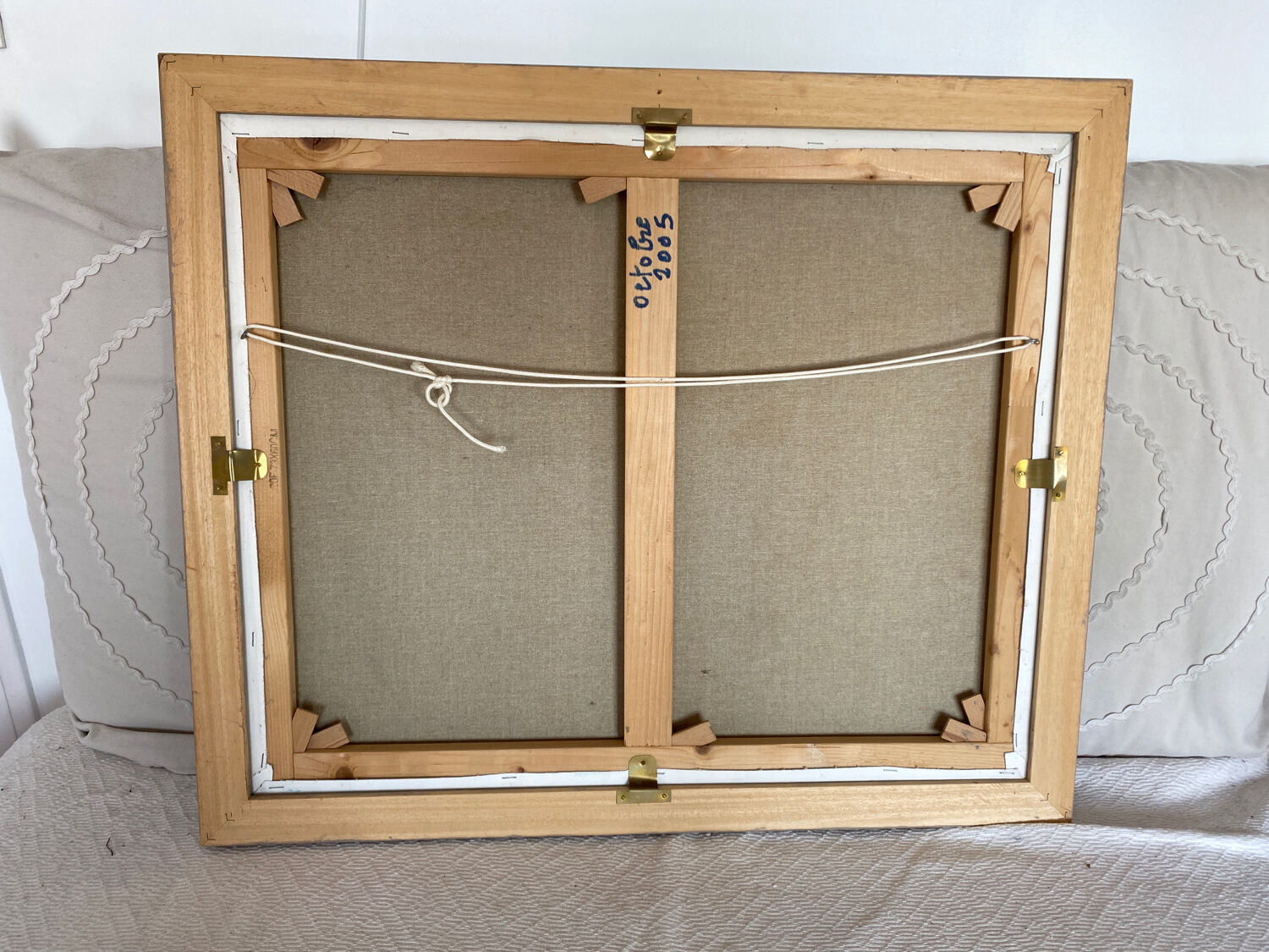 Ethnic painting signed Herrerias from 2005