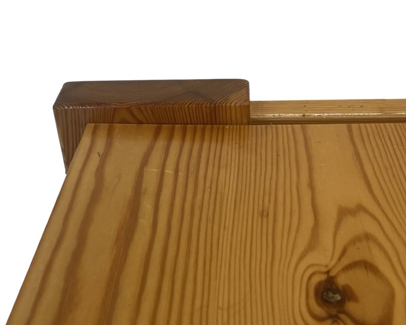 Vintage coffee table pinewood minimalist 1970s