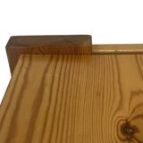 Vintage coffee table pinewood minimalist 1970s