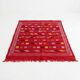 Petit tapis berbère rouge ethnique 90x140 cm