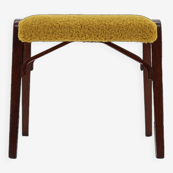 Tabouret restauré en hêtre des années 1960, Tchéquie