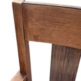 Set of four Art Deco chairs oak Amsterdam School Design 30's