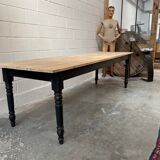 Farm table feet turned