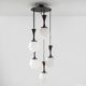 5-pendant chandelier by Reggiani, 1960s