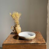 Large white and earthenware ceramic dish