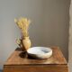 Large white and earthenware ceramic dish