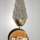 Applique métal doré et verre 1970