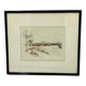 Still life in felt pen signed