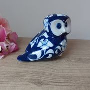 Owl Statuette Villeroy and Boch Gallo – Vintage Cobalt Blue Porcelain