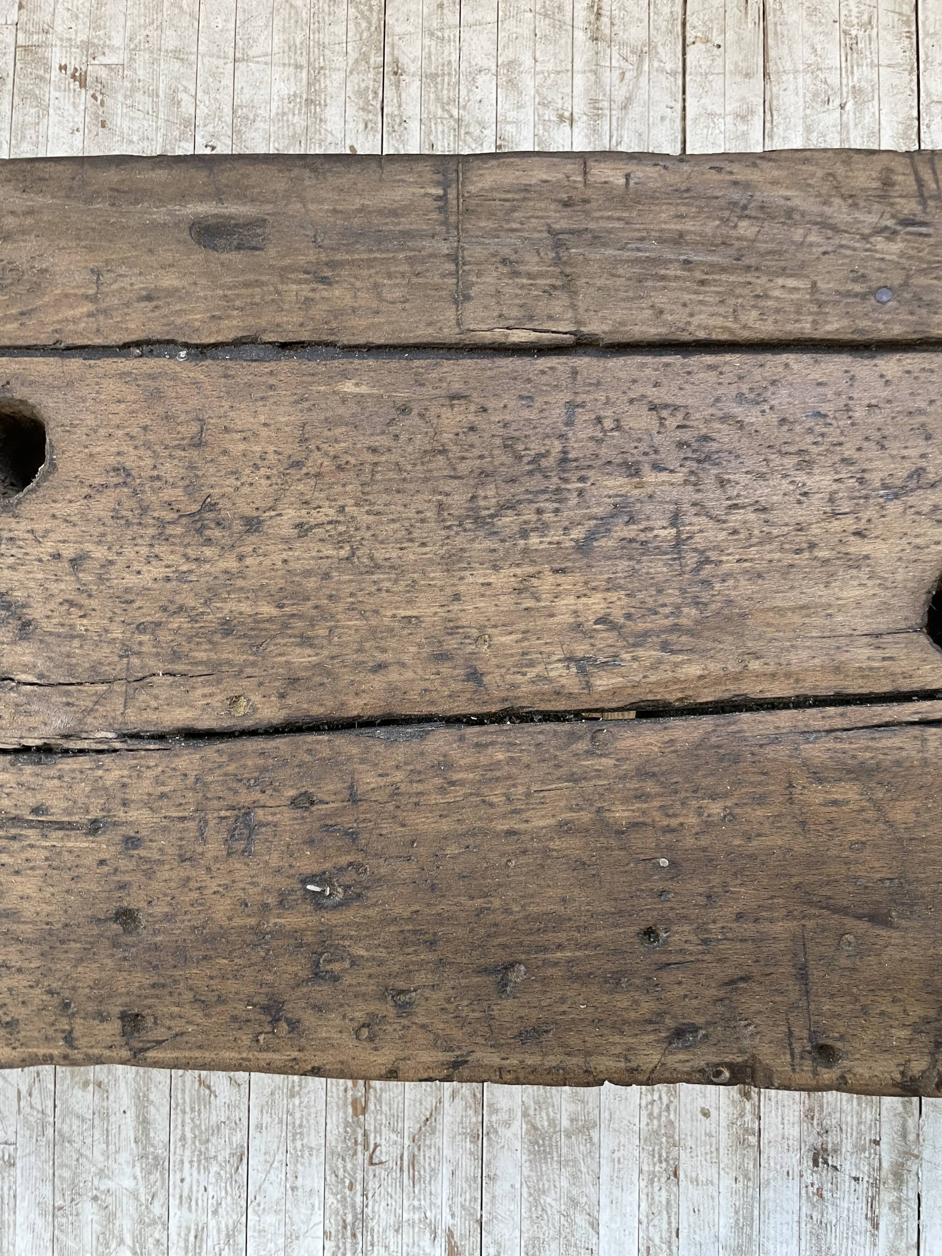 Workbench bench coffee table solid oak XXL