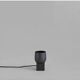 Swivel table lamp, patinated bronze metal projector, contemporary work.