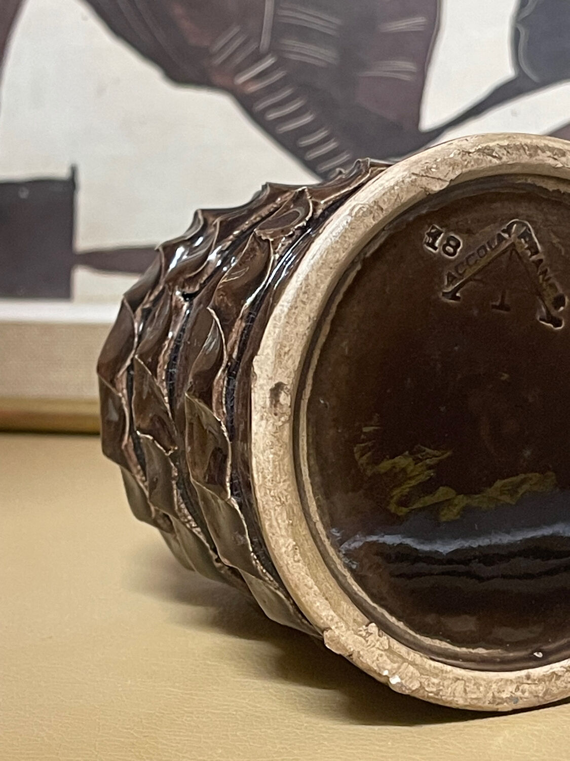 Accolay stoneware cup.