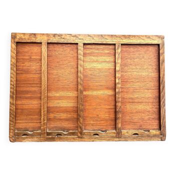 Small curtain binder or craft furniture with 4 wooden shutters