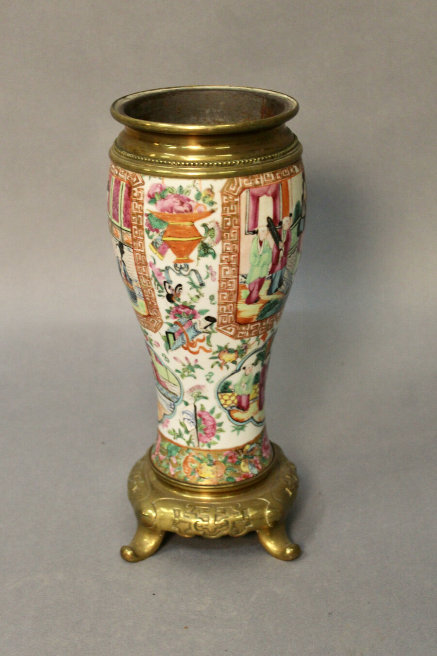 Porcelain vase of canton china xixth