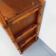 Bibliothèque, étagère en rotin, bois et cannage, années 70