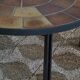 Modern Danish coffee table in steel and ceramic tiles by Sallingboe from the 1970s.