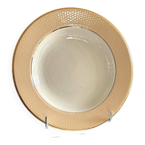 6 deep plates from L'Amandinoise model "Chamois" beige in very good condition.