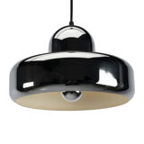Chrome UFO Space Age Pendant Lamp